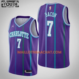 Maillot NBA Charlotte Hornets Dwayne Bacon 7 Jordan Brand 2019-20 Hardwood Classics Swingman - Enfant